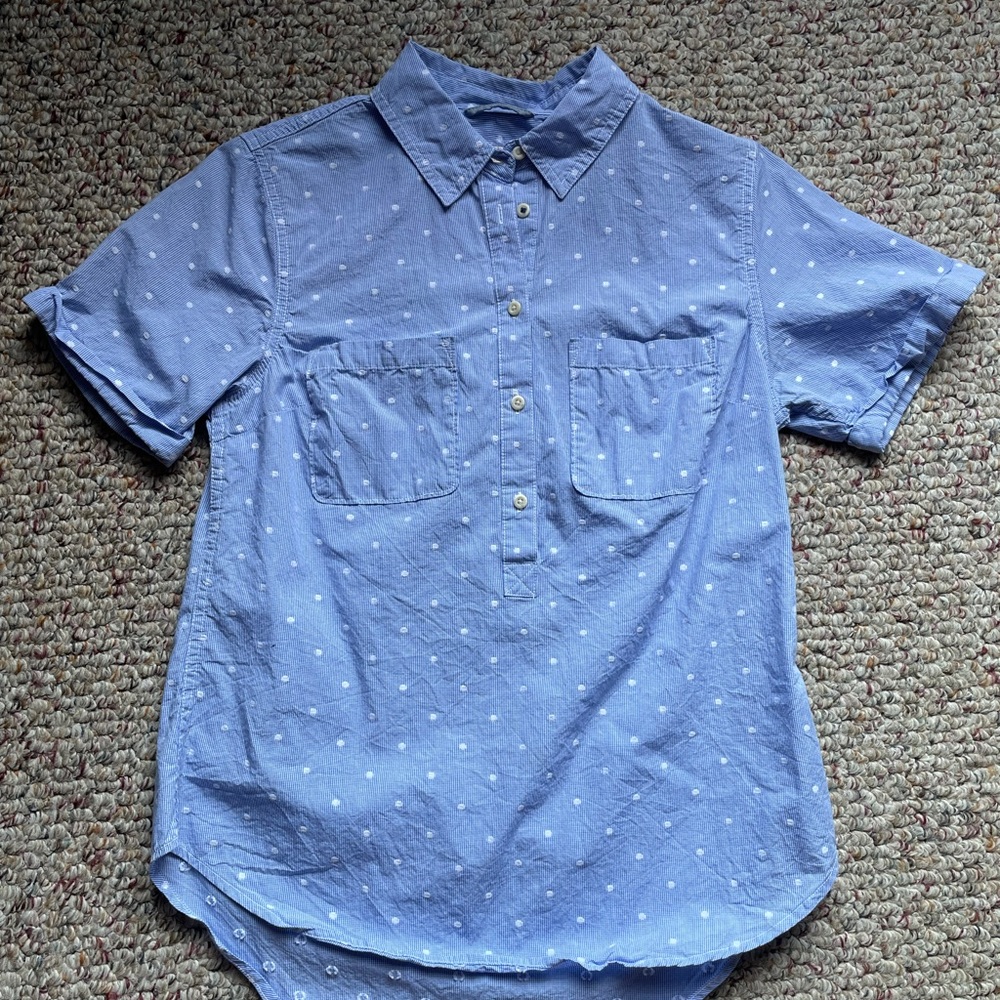Half Button-up Dress Shirt